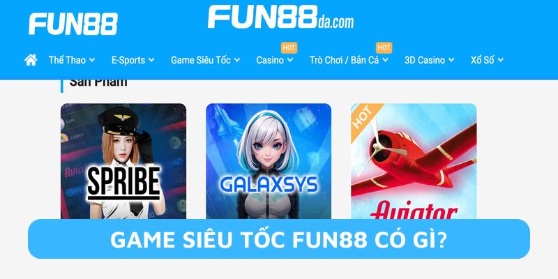Chơi game siêu tốc Fun88 để nhận thưởng mỗi ngày